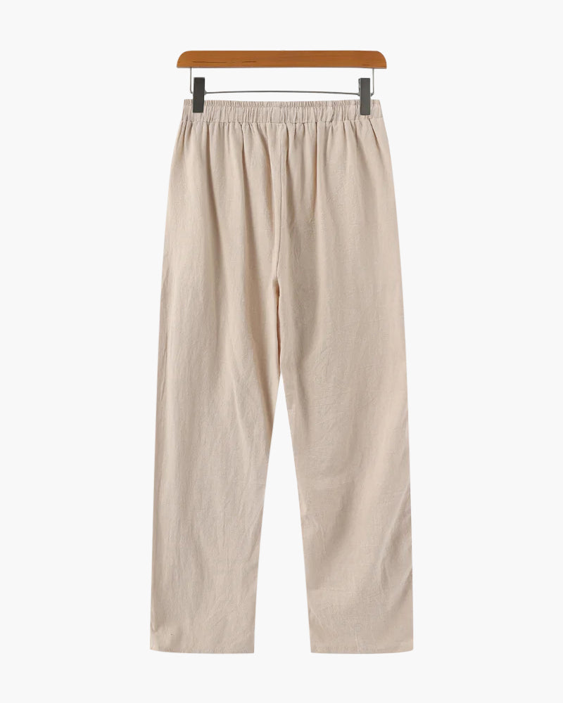 MONVIEL | Lightweight Breathable Linen Trousers