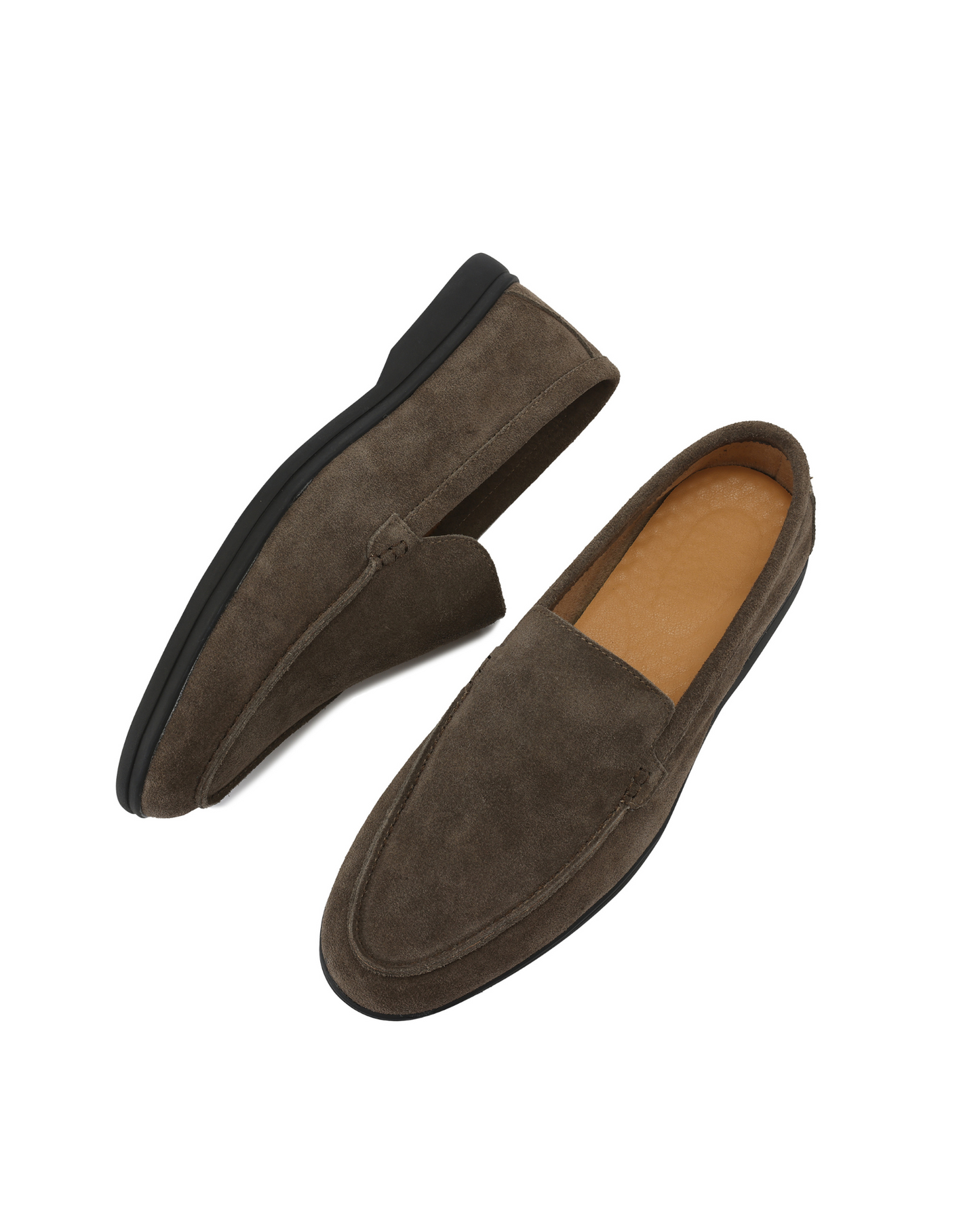 Theo™ | Mocassins en suède semelle noire