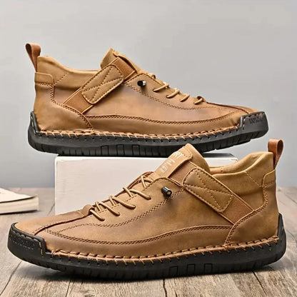 MANSSINO™ | Men's Hand-Stitched Leather Street Sneaker