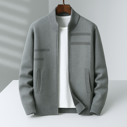 MANSSINO™ | Knit Zip-Up Jacket
