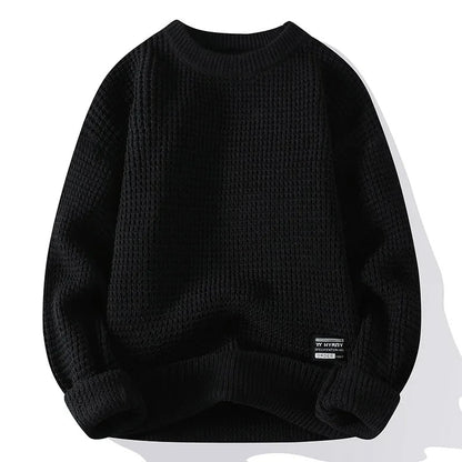 MANSSINO™ | Textured Knit Crew Pullover