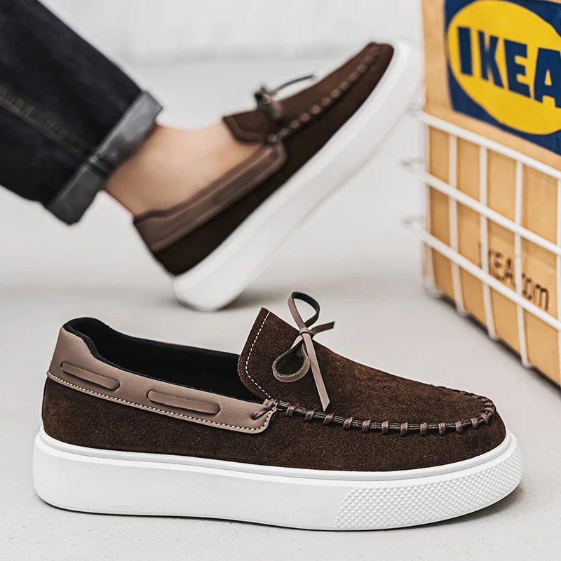 MANSSINO™ | Men's Suede Platform Boat Shoe