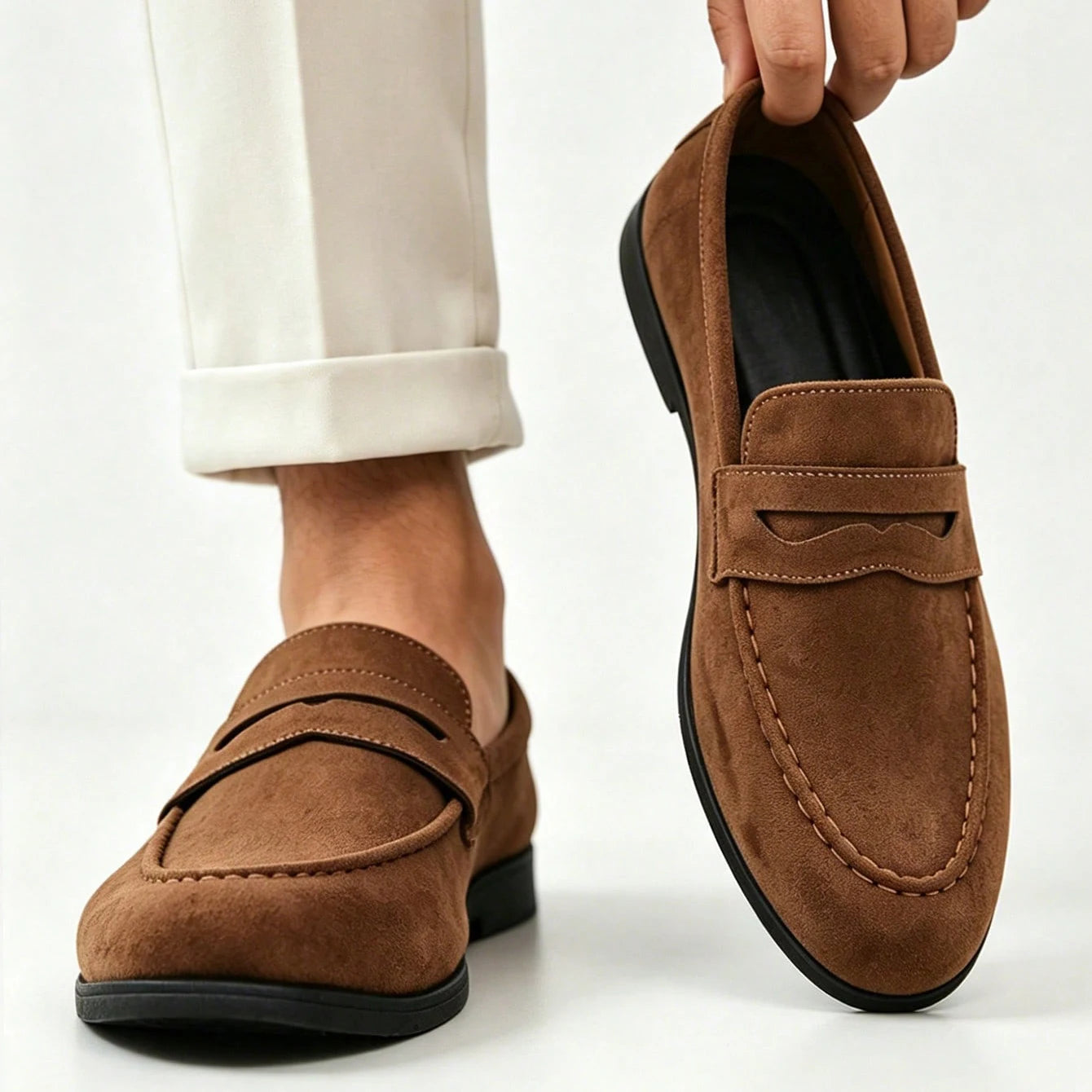 MANSSINO™ | Men's Faux-Suede Penny Loafer