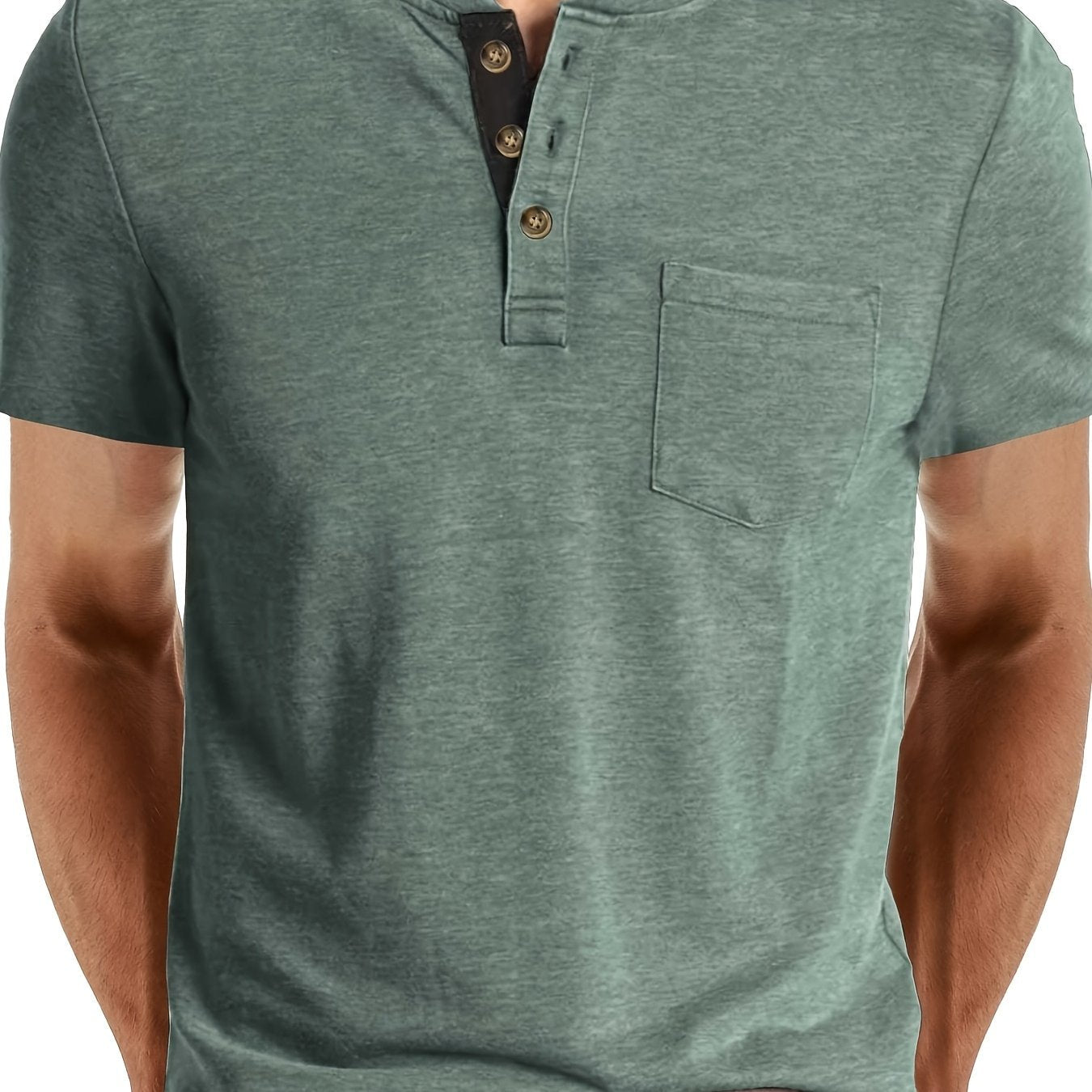 MONVIEL™ | Men's Cotton Henley T-Shirt