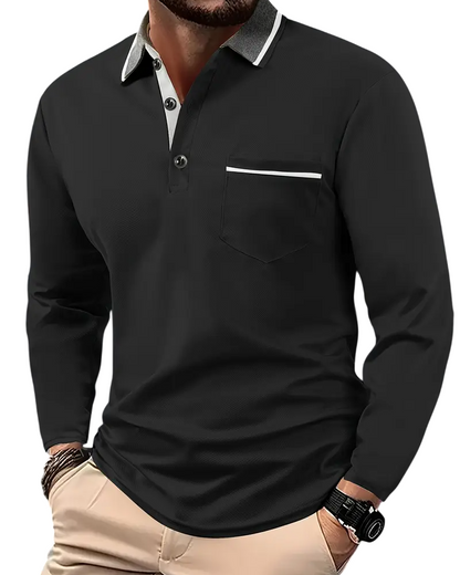 MONVIEL | Classic Long-Sleeve Polo