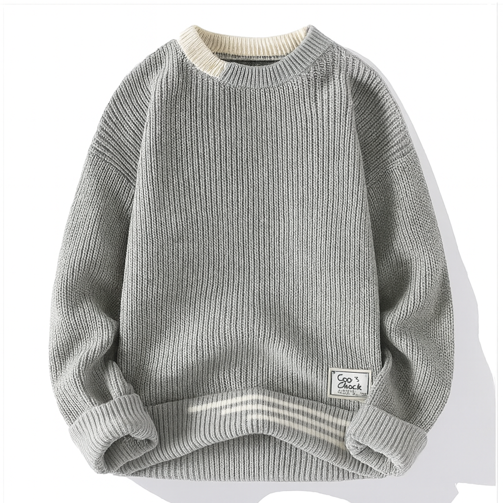 MANSSINO™ | Color-Block Crew Neck Pullover