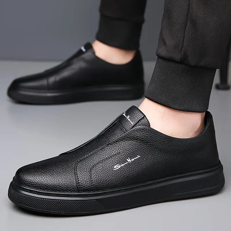 MONVIEL™ | Men's Slip-On Leather Trainers