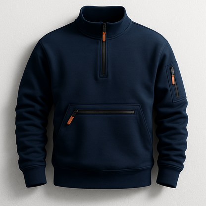 MANSSINO™ | Men's Knitted Fleece Pullover with Sleeve Pocket
