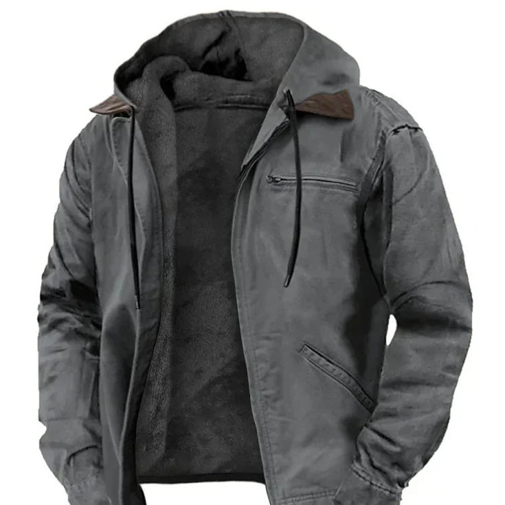 LAURENT MONACO | VESTE AVEC CAPUCHE POUR HOMME AUTOMNALE