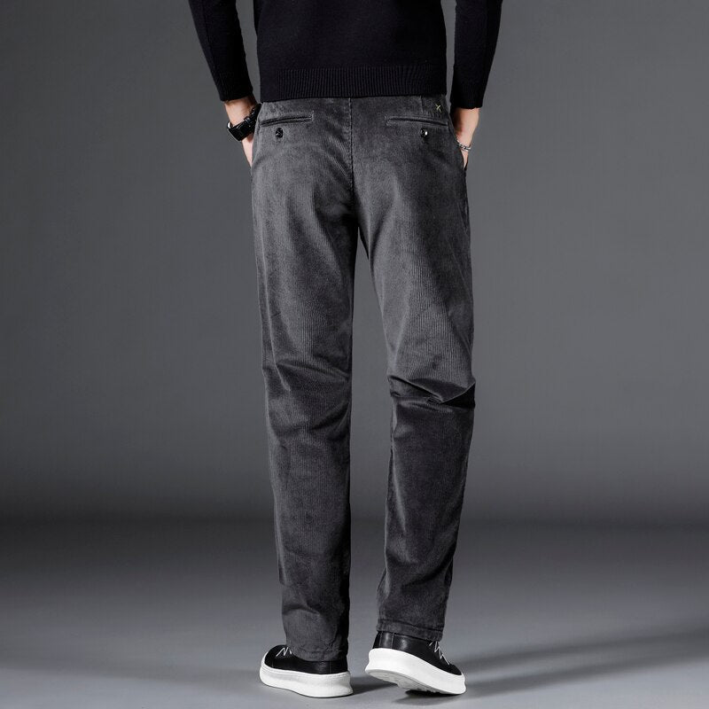 MONVIEL | Mid-rise corduroy trousers
