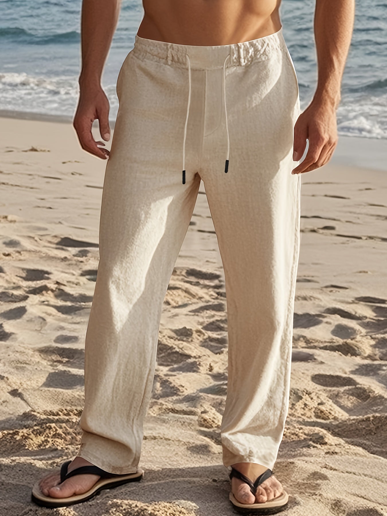 LAURENT MONACO | PANTALON EN LIN POUR HOMMES