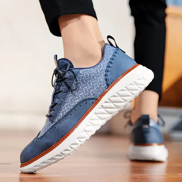 MANSSINO™ | Men's Woven Leather Urban Sneaker