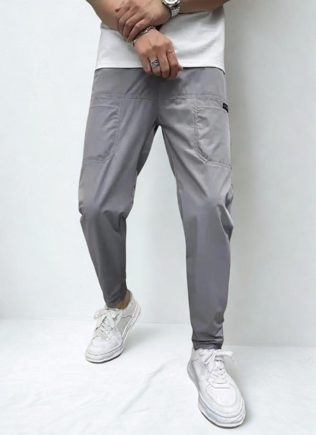 MONVIEL  | Ultra-stretch cargo trousers