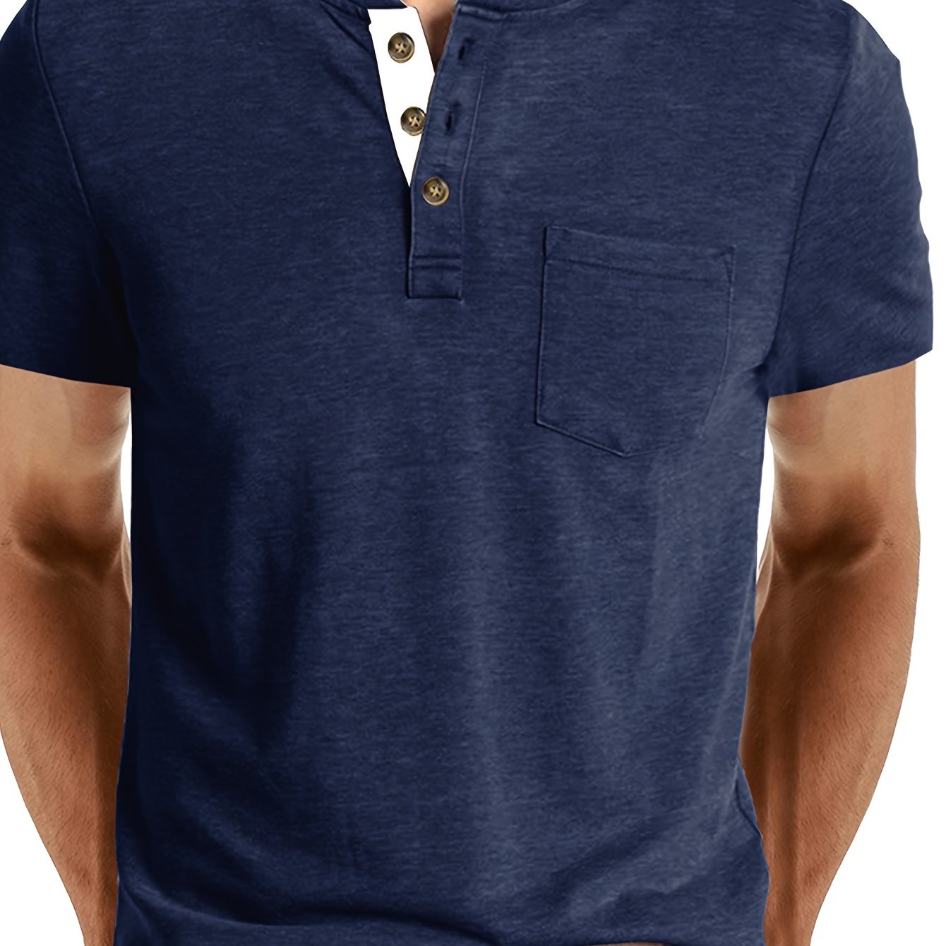 MONVIEL™ | Men's Cotton Henley T-Shirt