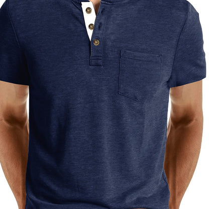 MONVIEL™ | Men's Cotton Henley T-Shirt