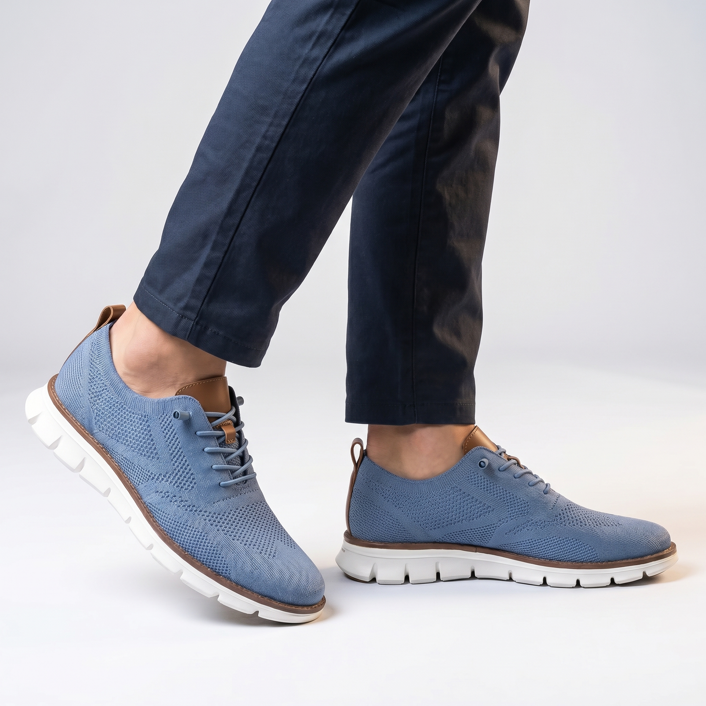 MANSSINO™ | Men's Knit Lace-Up Low Sneaker