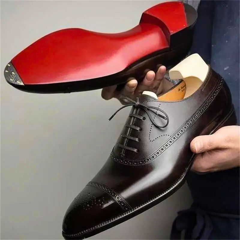 MANSSINO™ | Men's Hand-Finished Leather Brogue