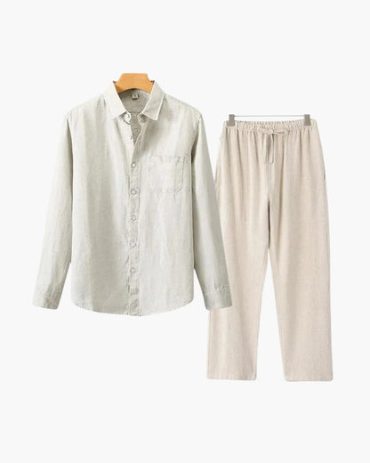 Aidan™ | Ensemble en lin manches longues