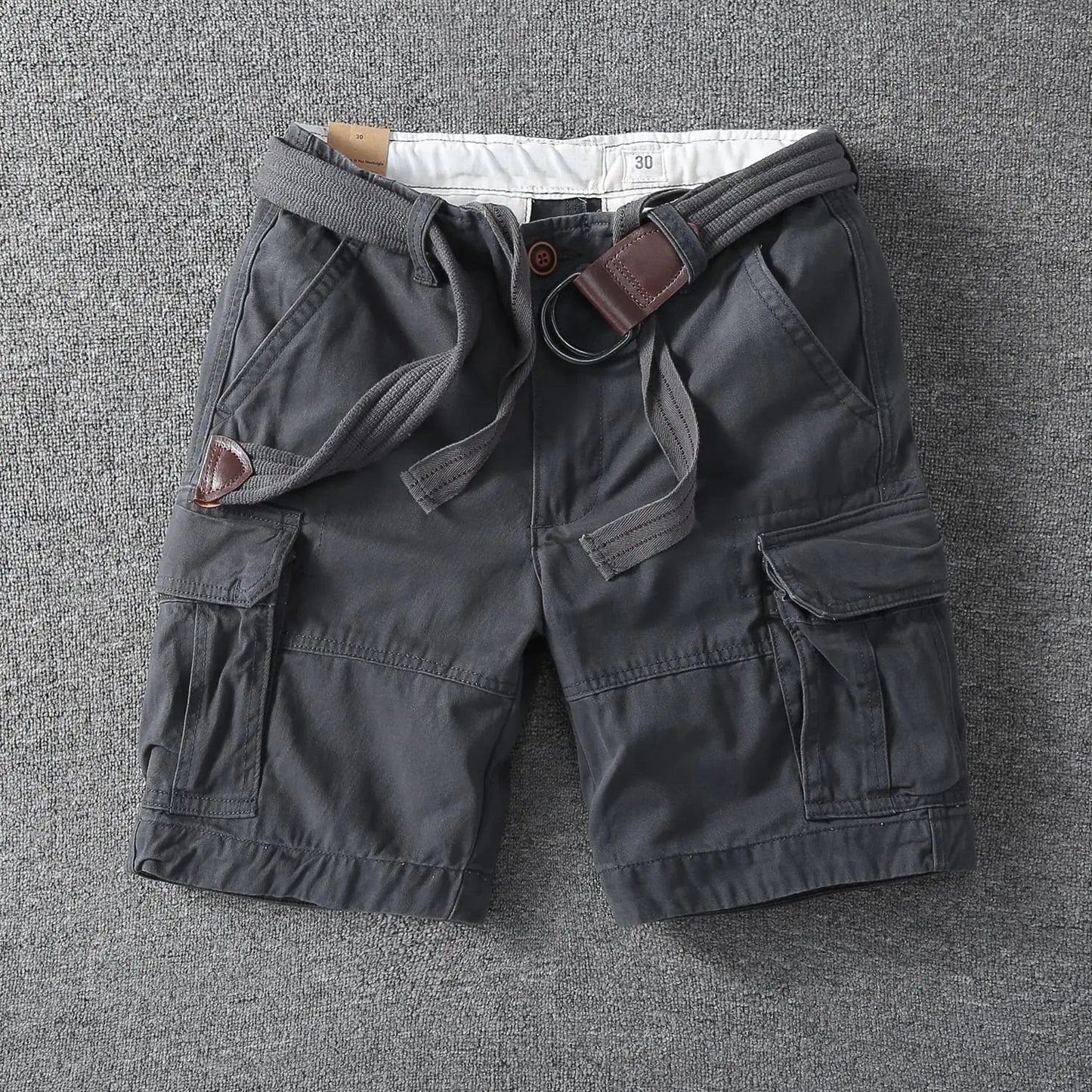 MANSSINO™ | Men's Cotton Cargo Shorts with Belt