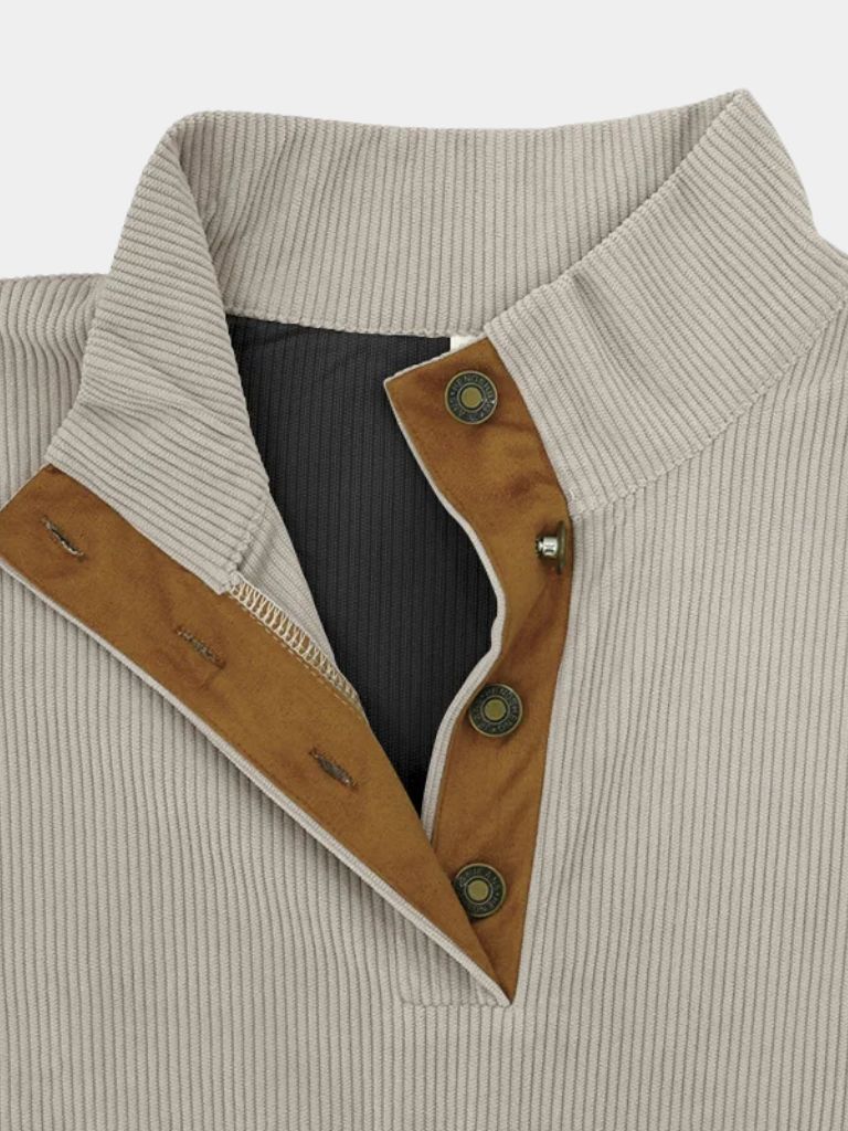 MANSSINO™ | Corduroy High-Neck Pullover
