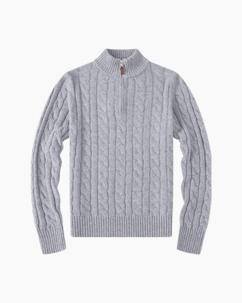 Élias™ | Pull femme demi-zip en coton