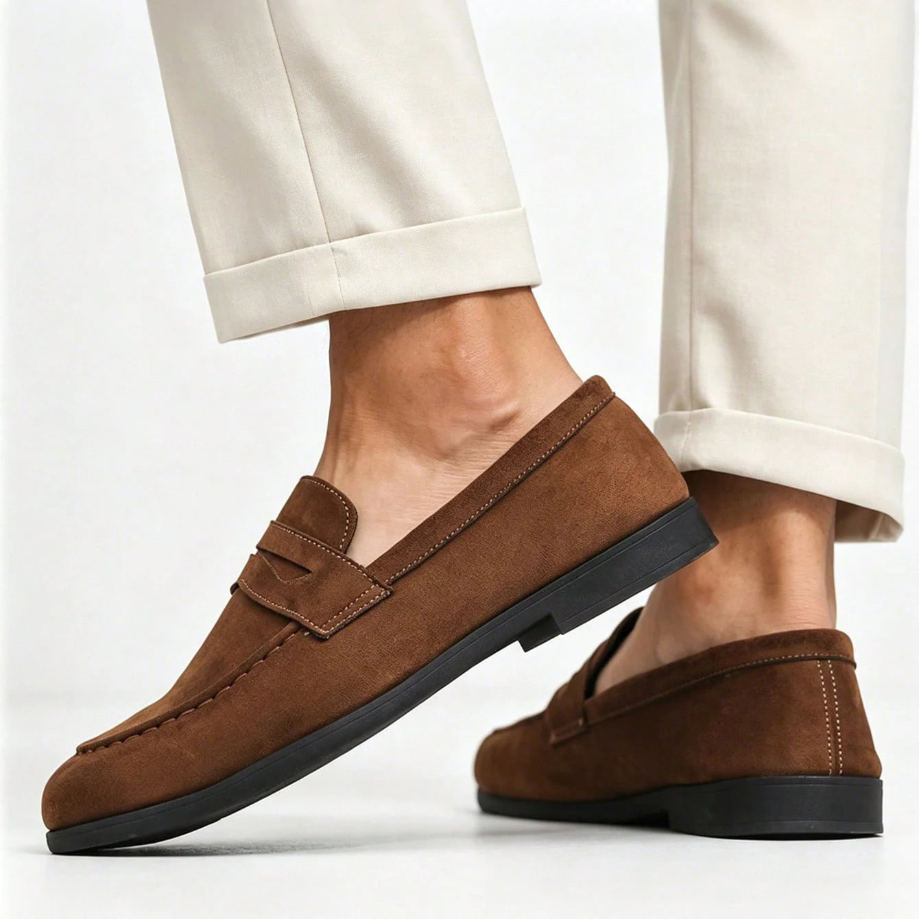 MANSSINO™ | Men's Faux-Suede Penny Loafer