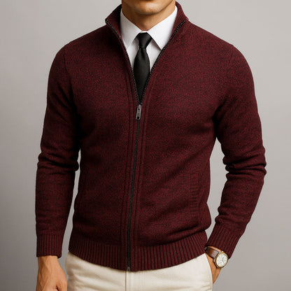 MONVIEL™ | Tailored Merino Blend Cardigan