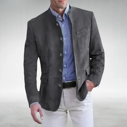 LAURENT MONACO | VESTE EN CUIR SUEDE