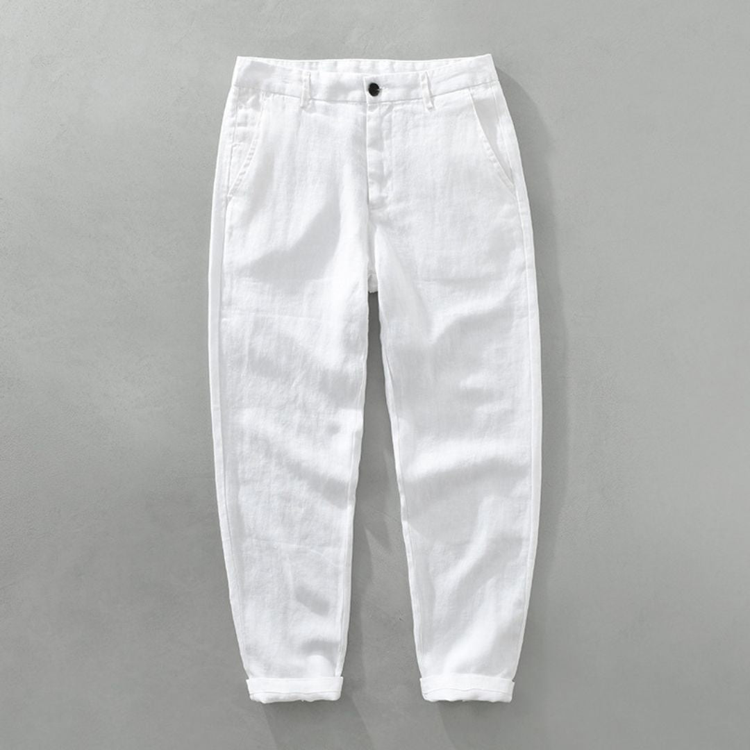 MANSSINO™ | Men's Tapered Linen Trousers