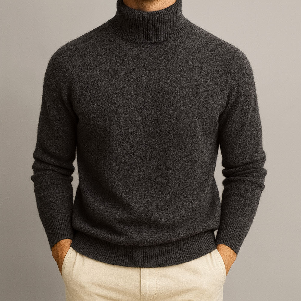 MANSSINO™ | Men's Roll-Neck Knit Pullover
