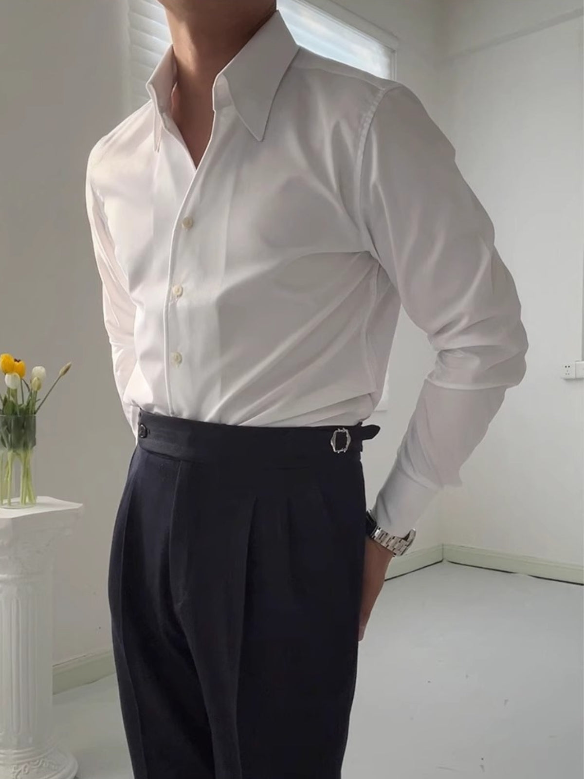 MONVIEL | MEN'S BAMBOO V-NECK SHIRT