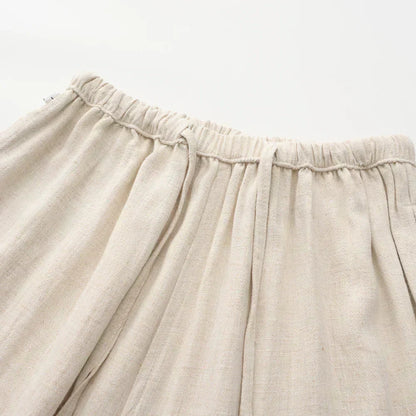 MONVIEL | Slim-fit linen trousers