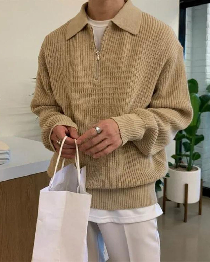 MONVIEL | COTTON HALF ZIP