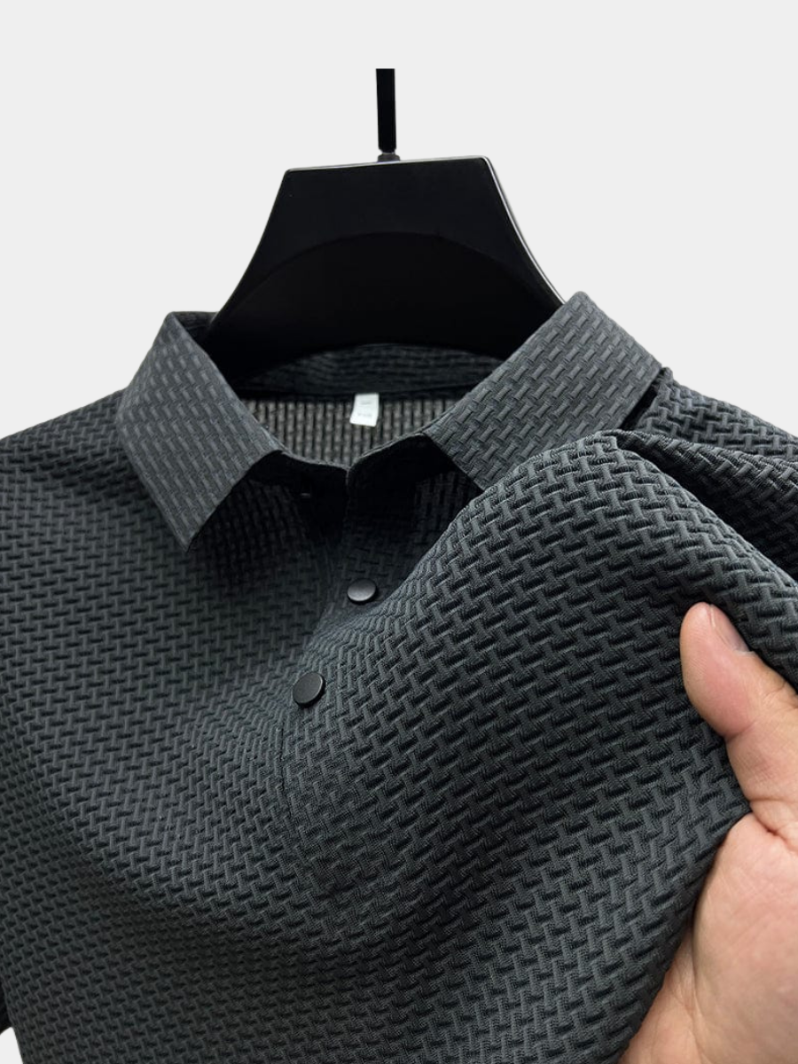 MONVIEL™ | Breathable Textured Knit Polo