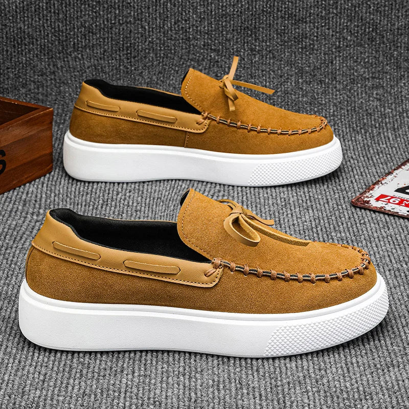 MANSSINO™ | Men's Suede Platform Boat Shoe