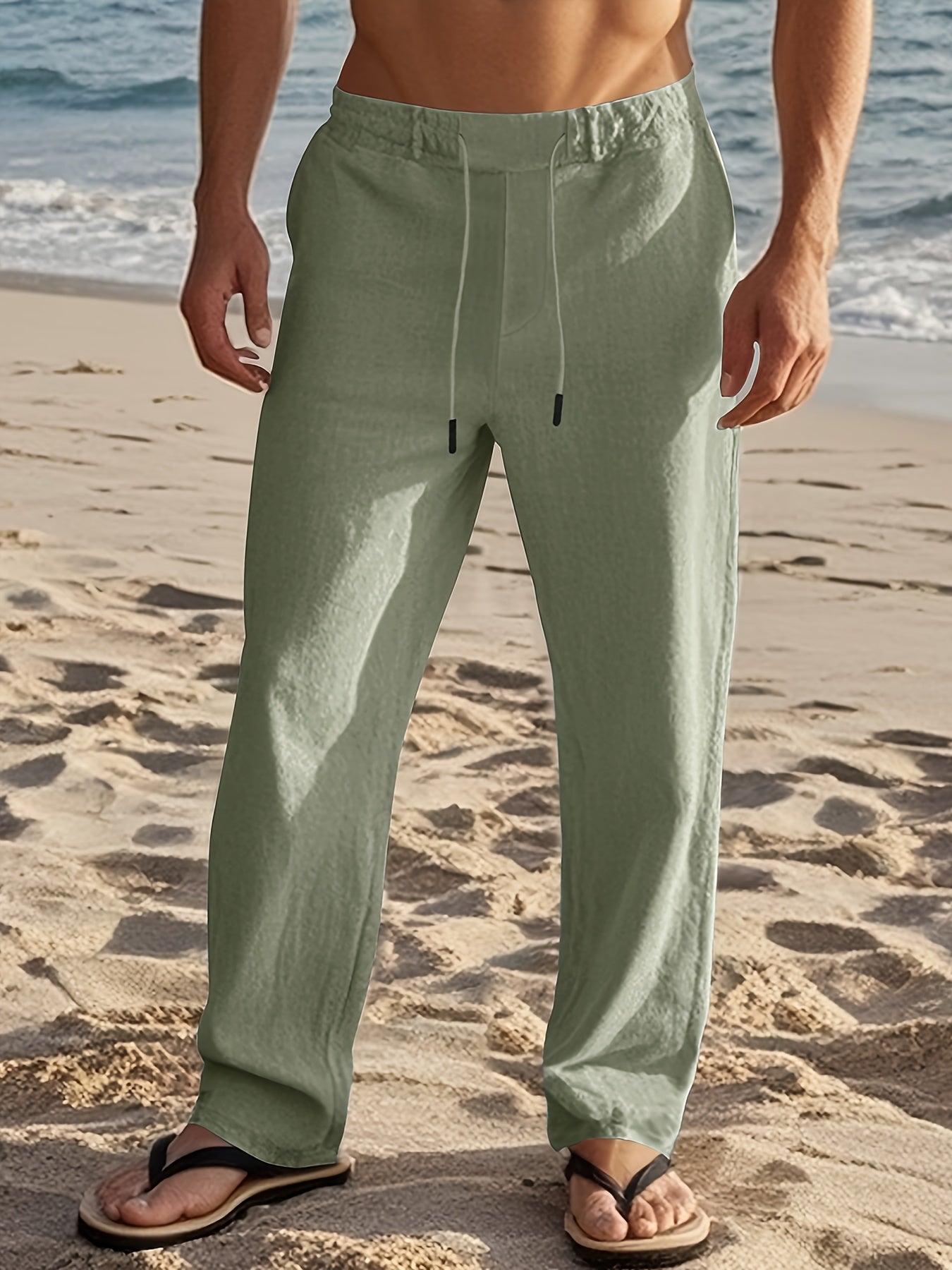 LAURENT MONACO | PANTALON EN LIN POUR HOMMES