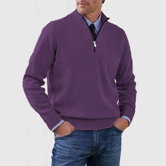 MONVIEL™ | Anti-Pill Mid-Zip Knit