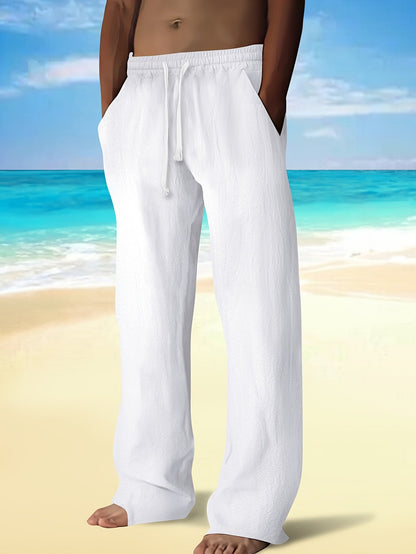 MANSSINO™ | Men's Woven Cotton-Linen Drawstring Trousers