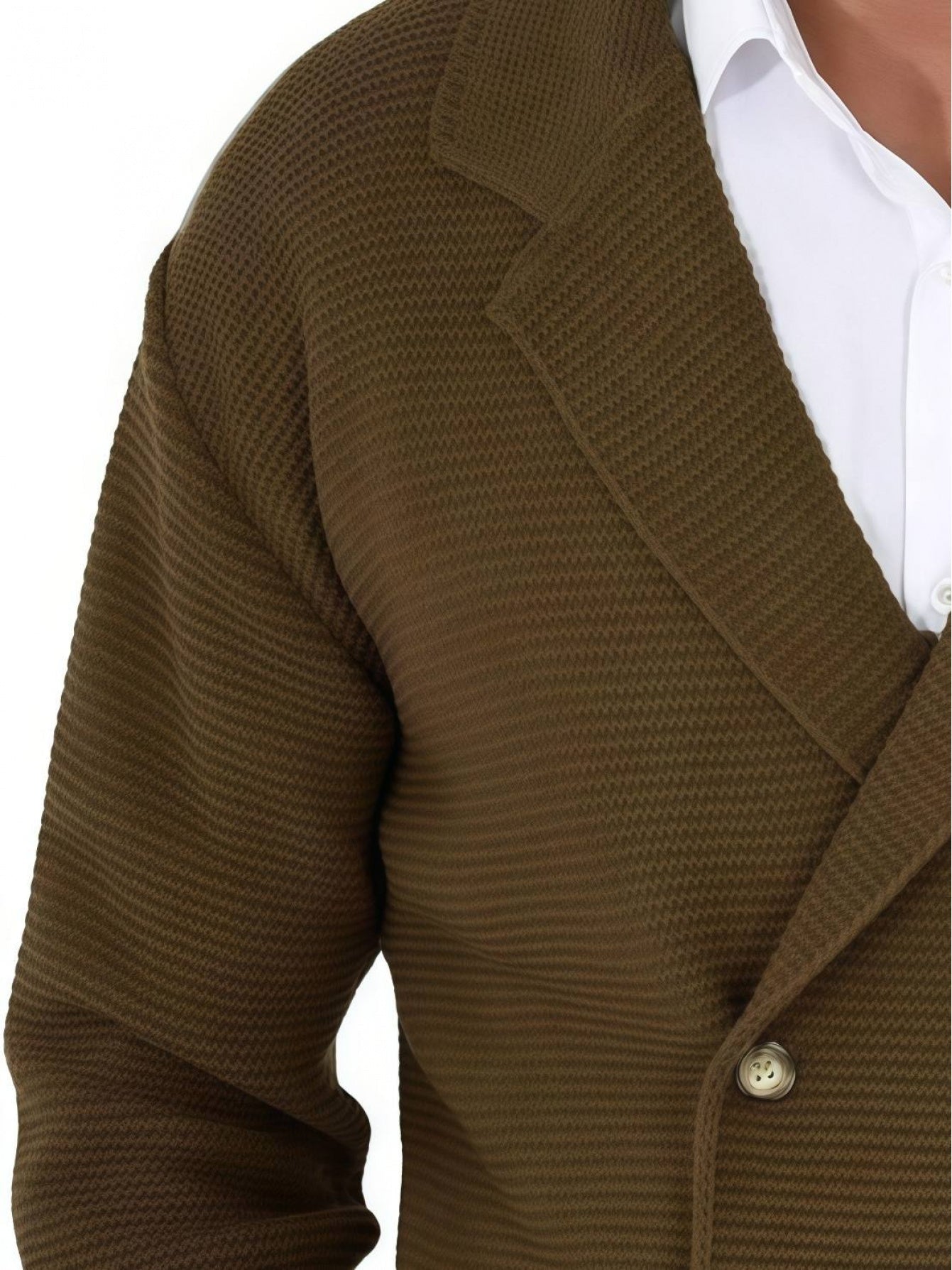 MANSSINO™ | Wool-Blend Jacket-Style Cardigan