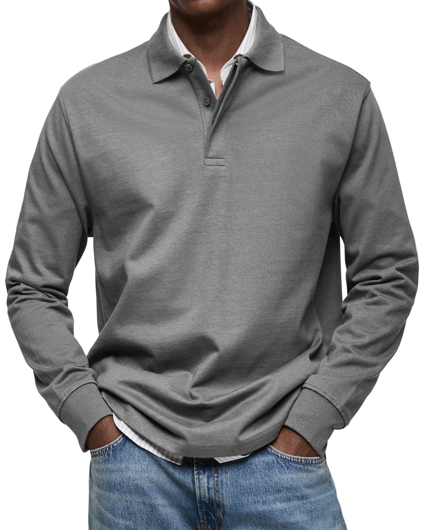 MONVIEL™ | Long Sleeve Polo Shirt