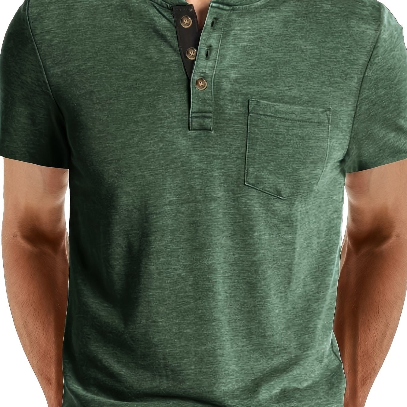 MONVIEL™ | Men's Cotton Henley T-Shirt
