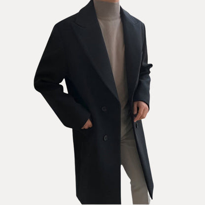 MONVIEL | Double-Breasted Wool Coat