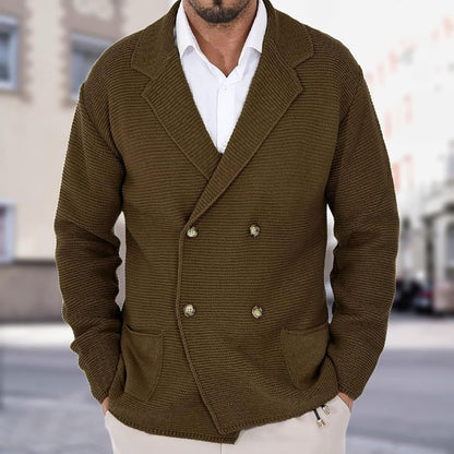 MANSSINO™ | Wool-Blend Jacket-Style Cardigan