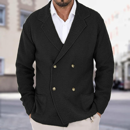 MANSSINO™ | Wool-Blend Jacket-Style Cardigan