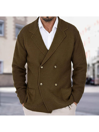 MANSSINO™ | Wool-Blend Jacket-Style Cardigan