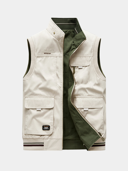 MONVIEL™ | Five-Pocket Cotton Gilet