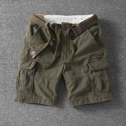 MANSSINO™ | Men's Cotton Cargo Shorts with Belt
