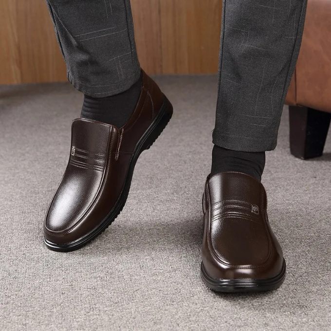 MANSSINO™ | Men's Semi-Gloss Leather Loafer