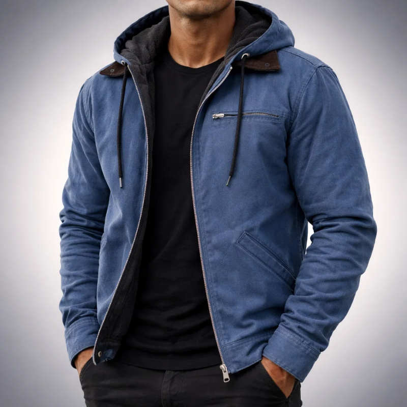 MANSSINO™ | Canvas Hooded Jacket