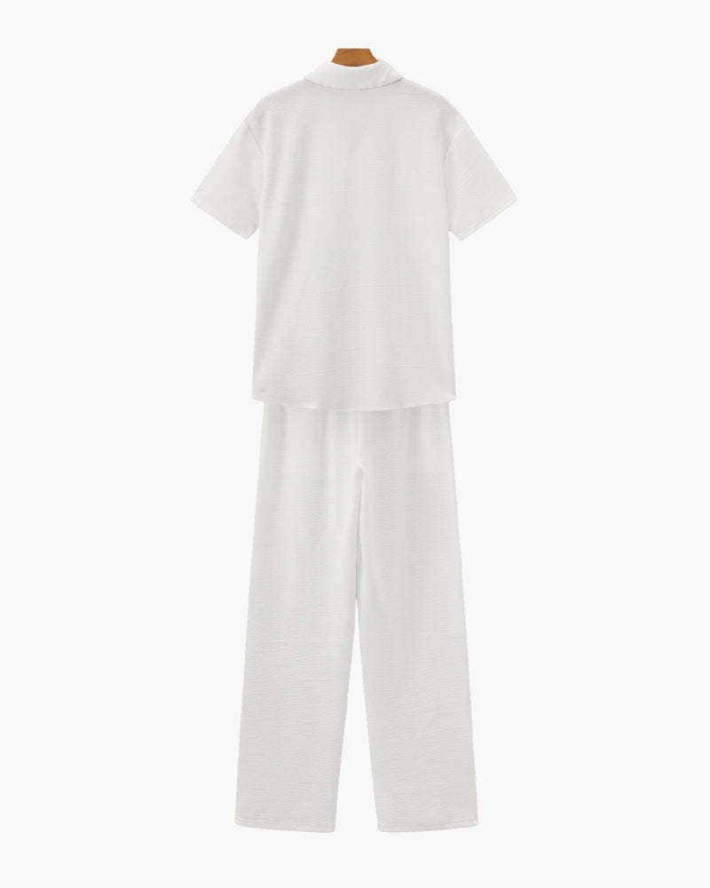 MONVIEL | POLO AND TROUSERS SET